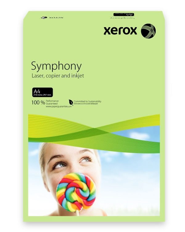 CARTON COPIATOR A4 VERDE PAL A4 160G 250/TOP XEROX – poza 1