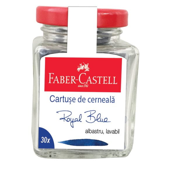 CARTUSE CERNEALA MICI ALBASTRE 30 BUC/BORCAN FABER-CASTELL – poza 1