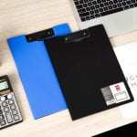 CLIPBOARD DUBLU FOAM NEGRU/ALBS ASORT. DELI – poza 5