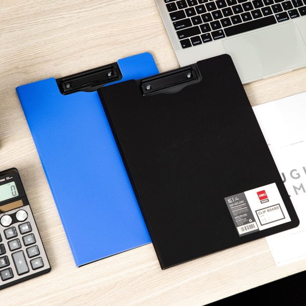 CLIPBOARD DUBLU FOAM NEGRU/ALBS ASORT. DELI – poza 5