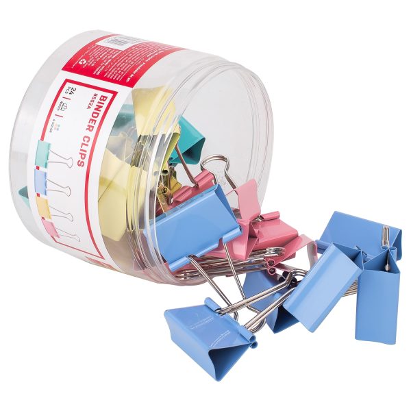 CLIPS HARTIE 41MM COLOR 24 BUC/CUT. PLASTIC DELI – poza 2
