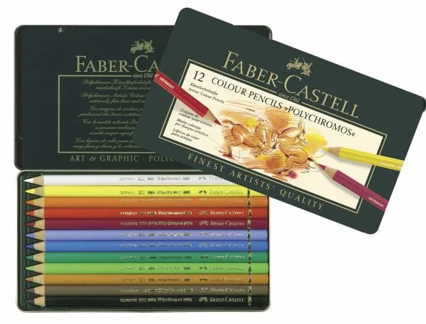 CREIOANE COLORATE 12 CULORI POLYCHROMOS FABER-CASTELL – poza 2