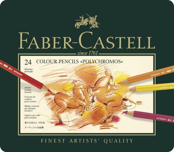 CREIOANE COLORATE 24 CULORI POLYCHROMOS FABER-CASTELL – poza 1