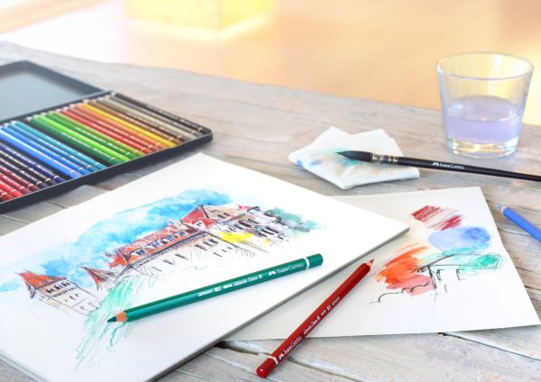 CREIOANE COLORATE ACUARELA 12 CULORI A. DURER FABER-CASTELL – poza 3
