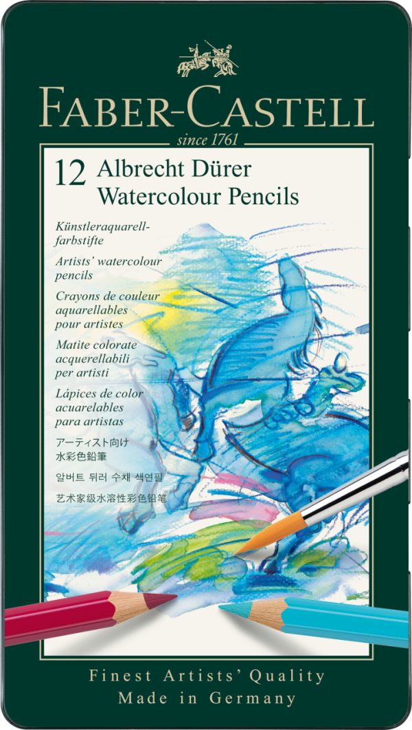 CREIOANE COLORATE ACUARELA 12 CULORI A. DURER FABER-CASTELL – poza 1