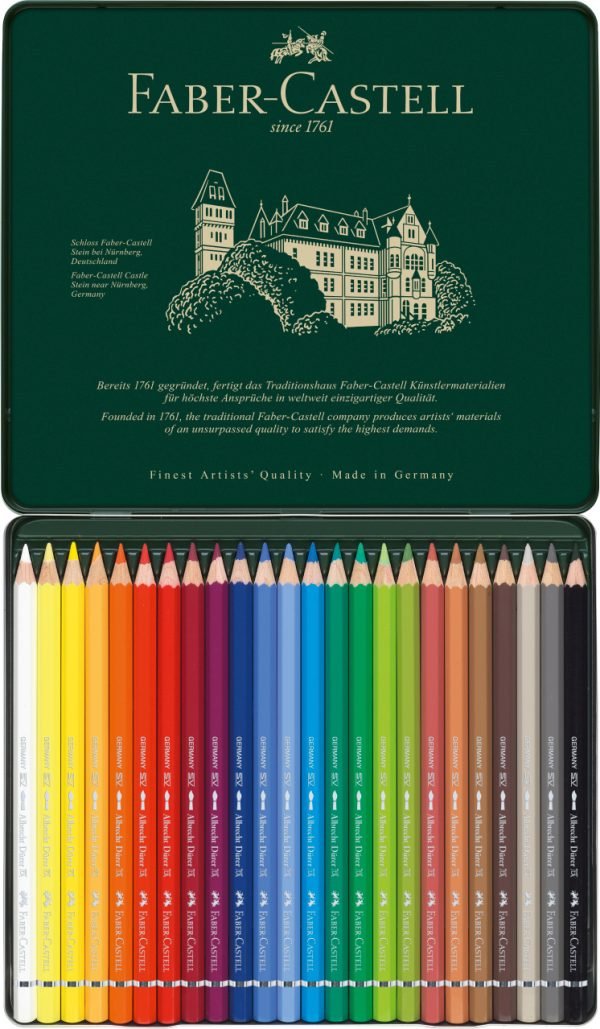 CREIOANE COLORATE ACUARELA 24 CULORI A. DURER FABER-CASTELL – poza 3