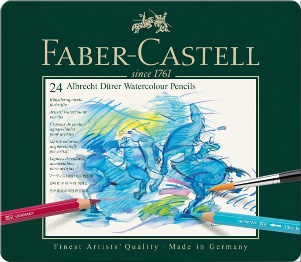 CREIOANE COLORATE ACUARELA 24 CULORI A. DURER FABER-CASTELL – poza 1