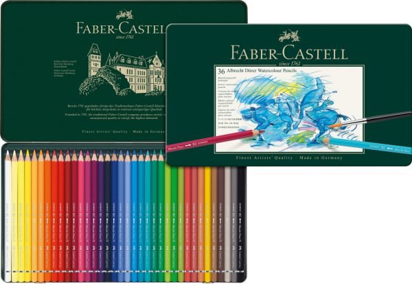 CREIOANE COLORATE ACUARELA 36 CULORI A. DURER FABER-CASTELL – poza 2