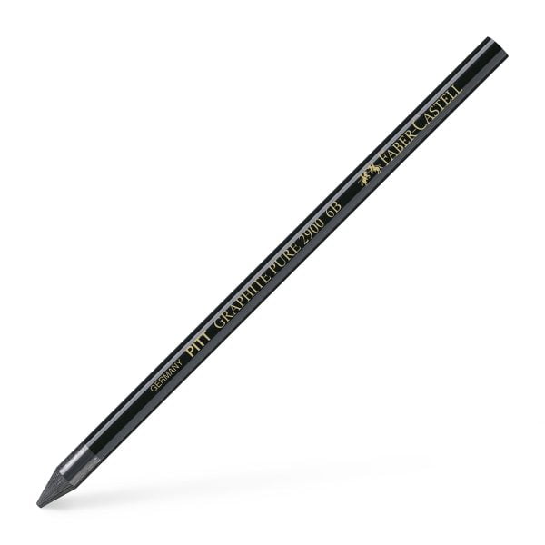 CREION GRAFIT FARA LEMN 6B PITT MONOCHROME FABER-CASTELL – poza 2