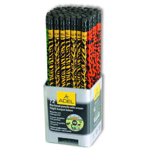CREION GRAFIT HB CU GUMA LEMN NEGRU SAFARI ADEL – poza 2