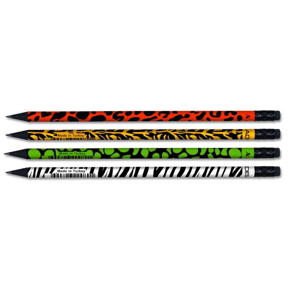 CREION GRAFIT HB CU GUMA LEMN NEGRU SAFARI ADEL – poza 1