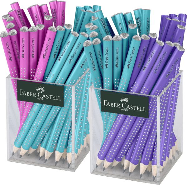 CREION GRAFIT SPARKLE JUMBO 2*36 CUTIE PLASTIC FABER-CASTELL – poza 1