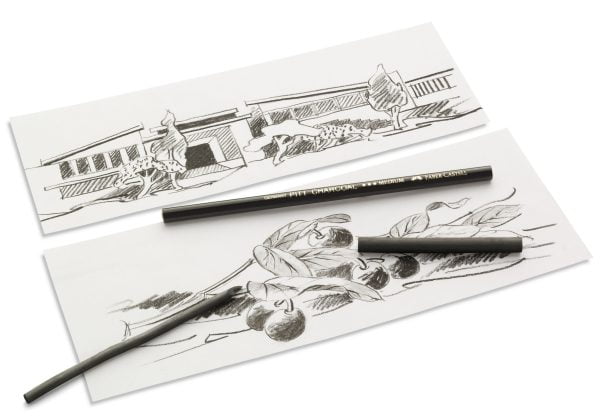 CUTIE 20 BUC CARBUNE NATURAL PITT MONOCHROME 3-6MM FABER-CASTELL – poza 2