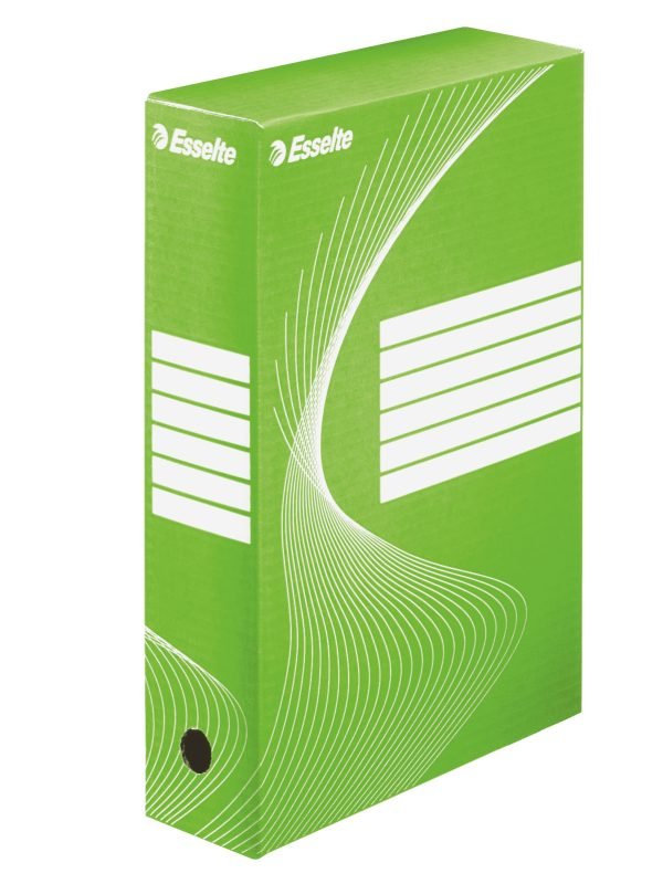 CUTIE ARHIVARE 8CM BOXY VERDE ESSELTE – poza 1