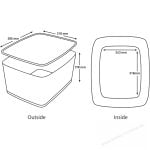 CUTIE DEPOZITARE CU CAPAC MARE ALB/ALBASTRU MYBOX LEITZ – poza 4