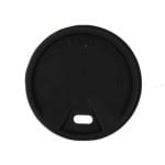 Capace negre bauturi calde PS pentru pahar carton 4oz d62mm  100buc/set – poza 1