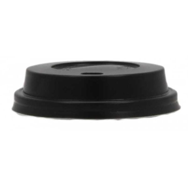 Capace negre bauturi calde PS pentru pahar carton 8oz d80mm  100buc/set – poza 2
