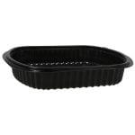 Caserole din PP negru + capac transparent, ovale 1 comp. 240X205 mm 250/set – poza 2