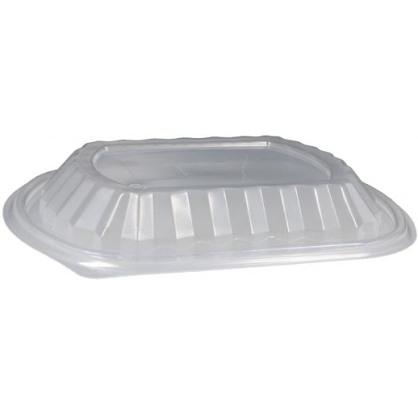 Caserole din PP negru + capac transparent, ovale 1 comp. 240X205 mm 250/set – poza 5