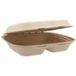 Caserole meniu bio natur MB2 235 x 205 mm, 2 compartimente, 50 buc/set – poza 1