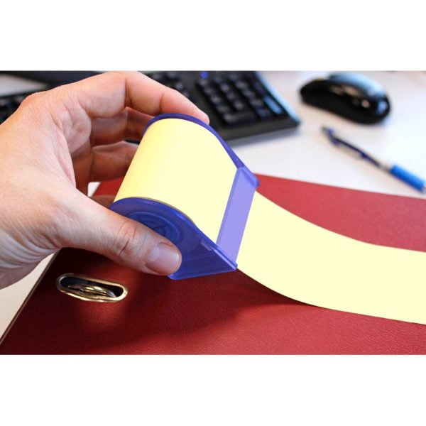 DISPENSER NOTES ADEZIV IN ROLA 60MM*10M GALBEN PAL INFO NOTES – poza 3
