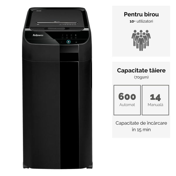 DISTRUGATOR DOC AUTOMAT AUTOMAX 600M MICRO-CUT FELLOWES – poza 2