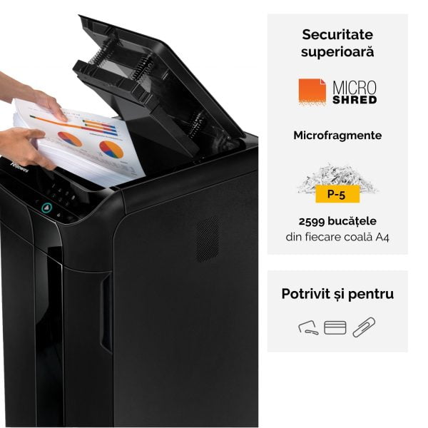DISTRUGATOR DOC AUTOMAT AUTOMAX 600M MICRO-CUT FELLOWES – poza 3