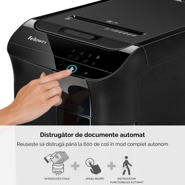 DISTRUGATOR DOC AUTOMAT AUTOMAX 600M MICRO-CUT FELLOWES – poza 4