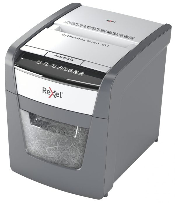 DISTRUGATOR DOC AUTOMAT OPTIMUM 50X CROSS-CUT REXEL – poza 2