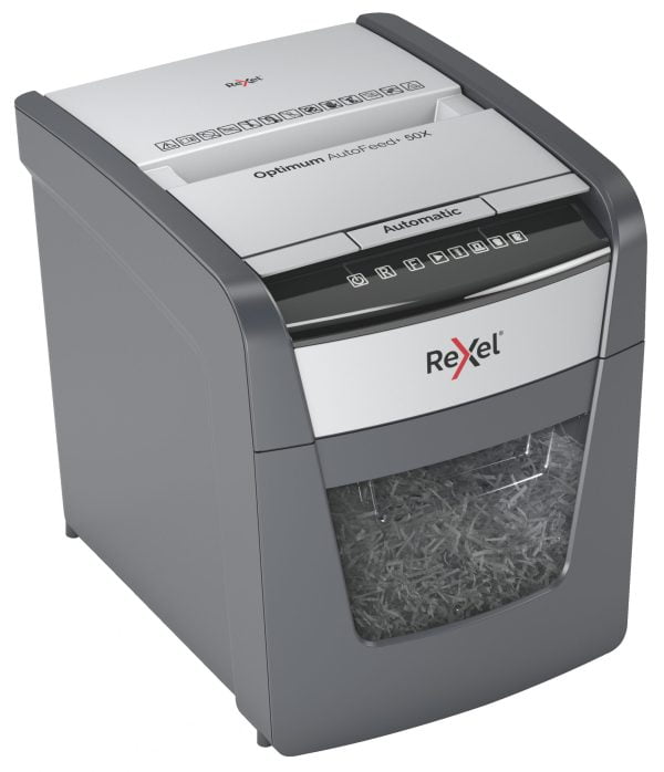 DISTRUGATOR DOC AUTOMAT OPTIMUM 50X CROSS-CUT REXEL – poza 4