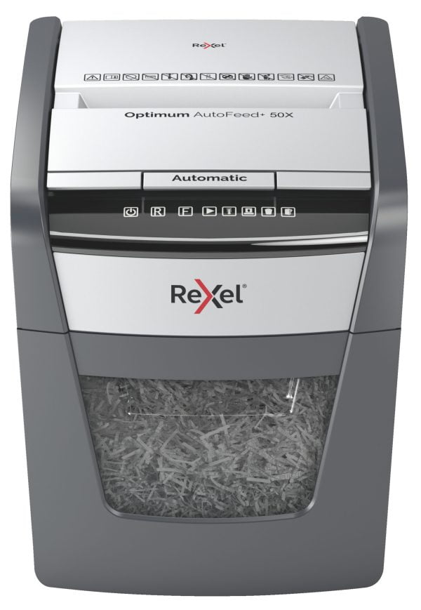 DISTRUGATOR DOC AUTOMAT OPTIMUM 50X CROSS-CUT REXEL – poza 1