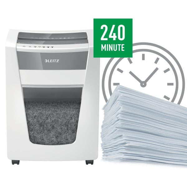 DISTRUGATOR DOCUMENTE IQ OFFICE PRO MICROSHRED 5 COLI P6+ LEITZ – poza 1