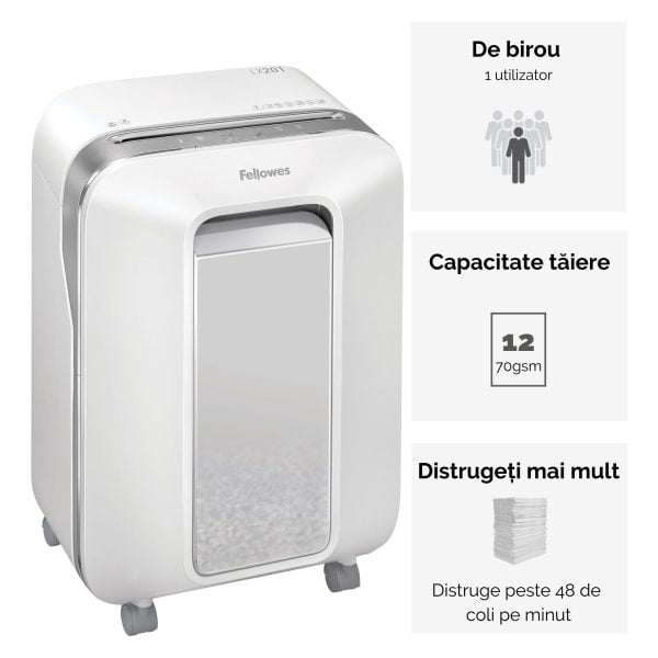 DISTRUGATOR DOCUMENTE LX201 MICRO-CUT ALB FELLOWES – poza 3