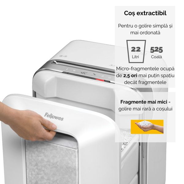 DISTRUGATOR DOCUMENTE LX201 MICRO-CUT ALB FELLOWES – poza 4