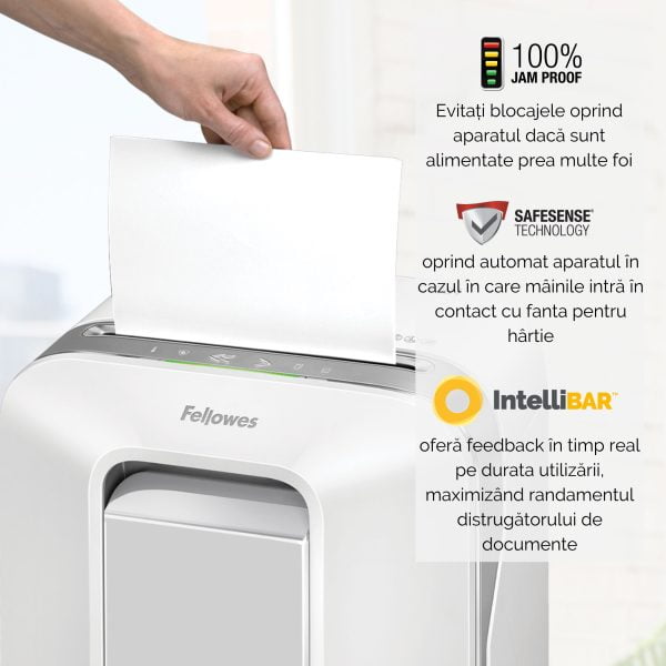 DISTRUGATOR DOCUMENTE LX201 MICRO-CUT ALB FELLOWES – poza 5