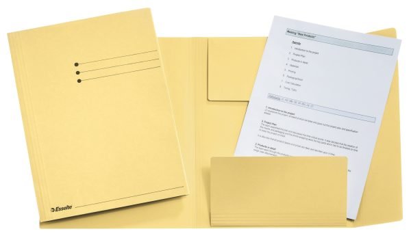 DOSAR CARTON PLIC GALBEN ESSELTE – poza 1
