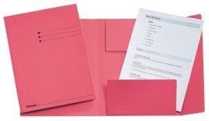 DOSAR CARTON PLIC ROSU ESSELTE – poza 1
