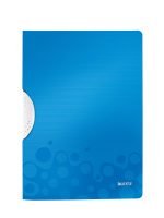 DOSAR PLASTIC CU CLIP ALBASTRU METALIZAT COLORCLIP WOW LEITZ – poza 1
