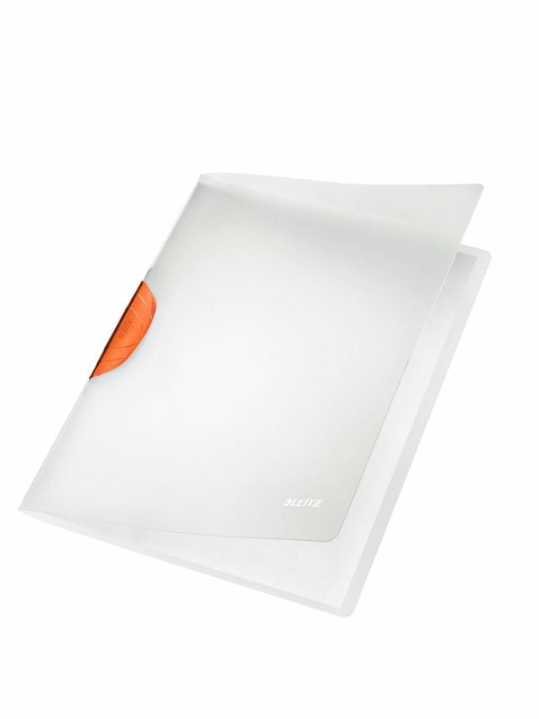 DOSAR PLASTIC CU CLIP PORTOCALIU MAGIC LEITZ – poza 1