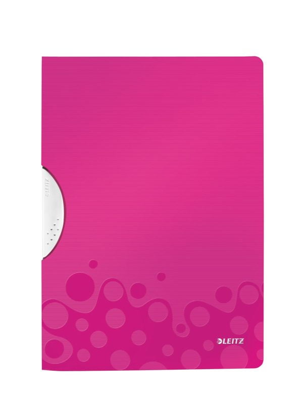 DOSAR PLASTIC CU CLIP ROZ METALIZAT COLORCLIP WOW LEITZ – poza 1