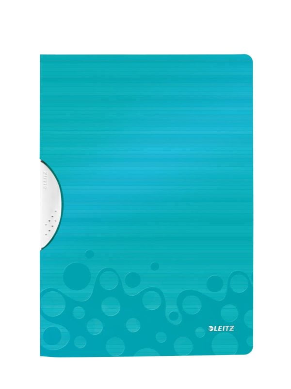 DOSAR PLASTIC CU CLIP TURCOAZ METALIZAT COLORCLIP WOW LEITZ – poza 1