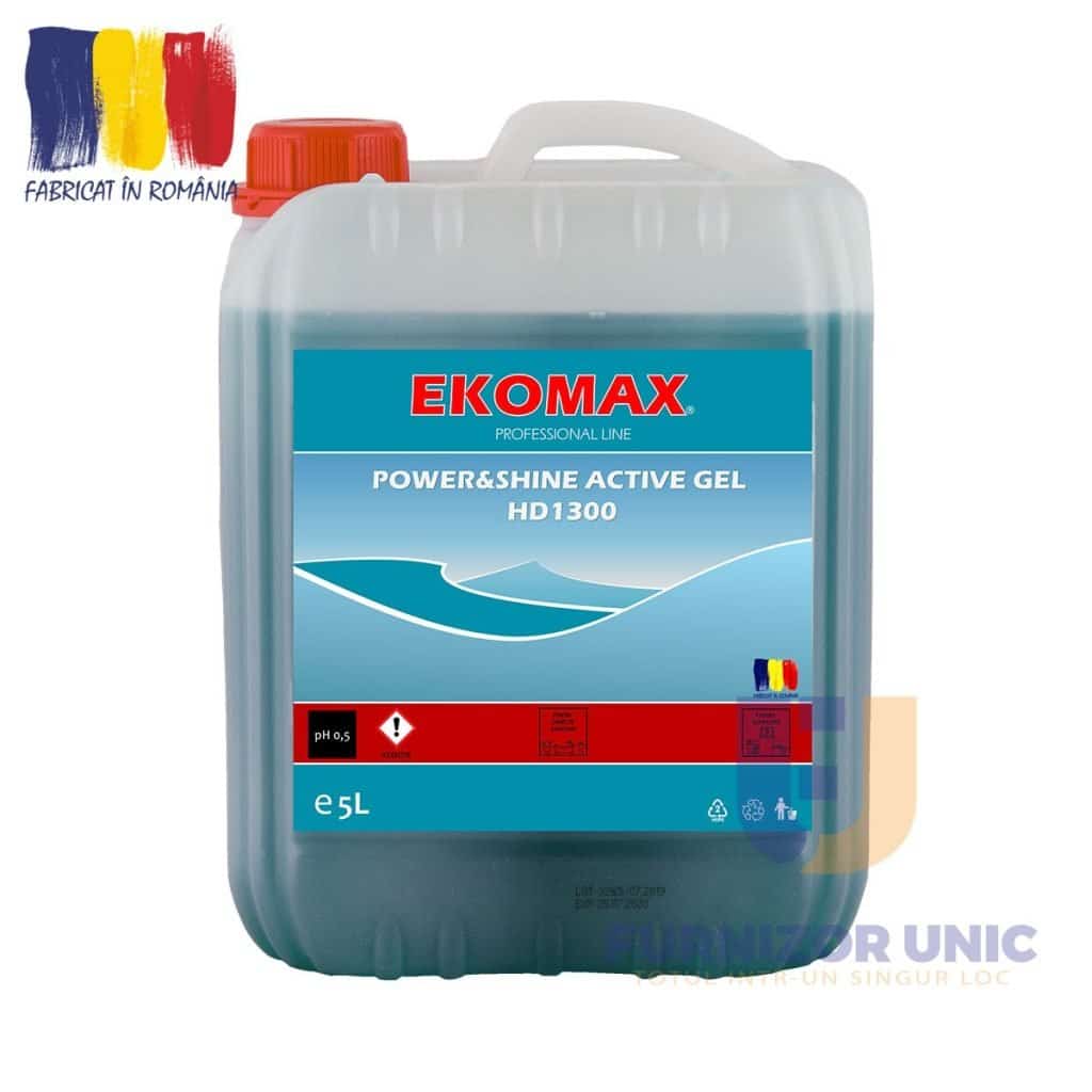 Detergent sanitar intensiv EKOMAX Power&Shine Active Gel 5L – poza 1
