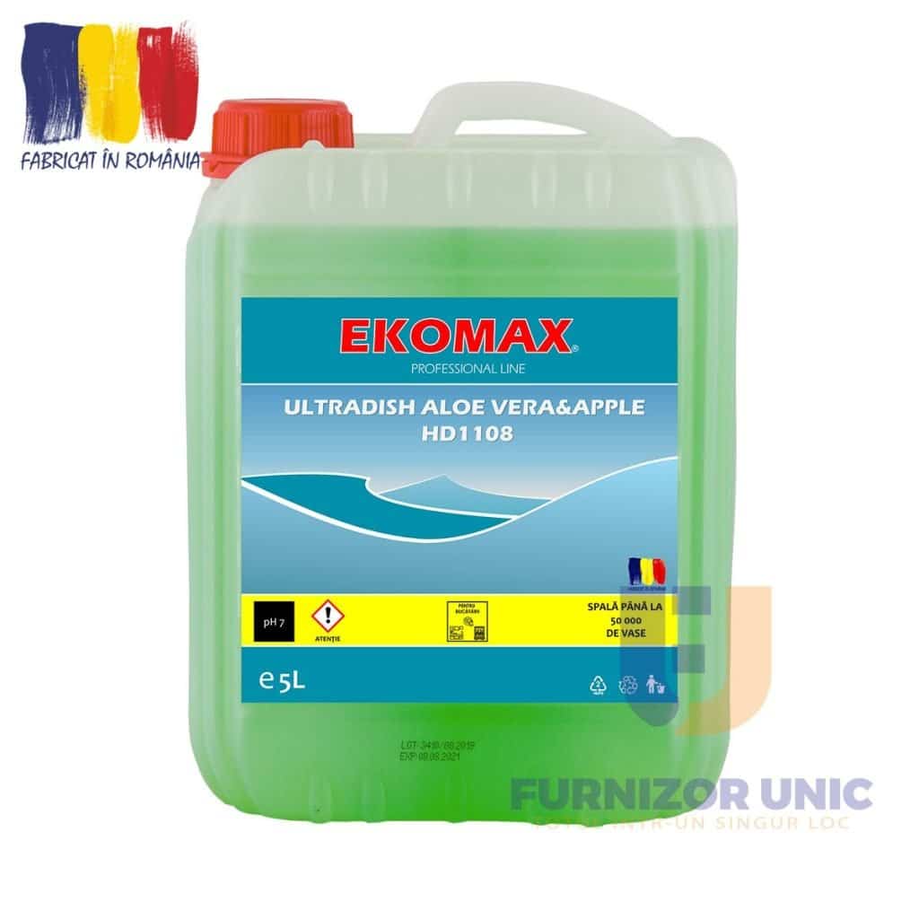 Detergent vase EKOMAX Ultradish Aloe Vera&Apple 5L – poza 1