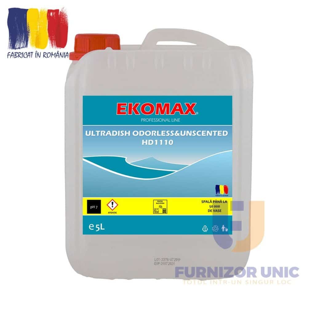 Detergent vase EKOMAX Ultradish Odorless&Unscented 5L – poza 1
