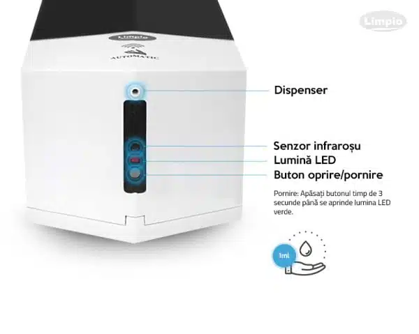 Dozator sapun cu senzor Limpio SD600S – poza 4