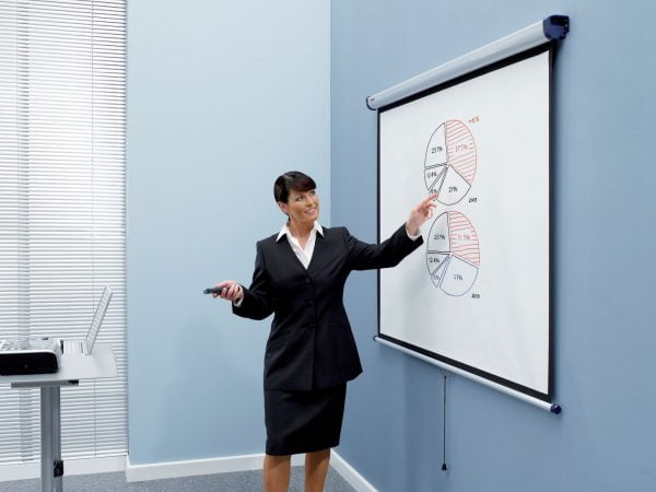 ECRAN PROIECTIE 160*114 CM MANUAL DE PERETE NOBO – poza 4
