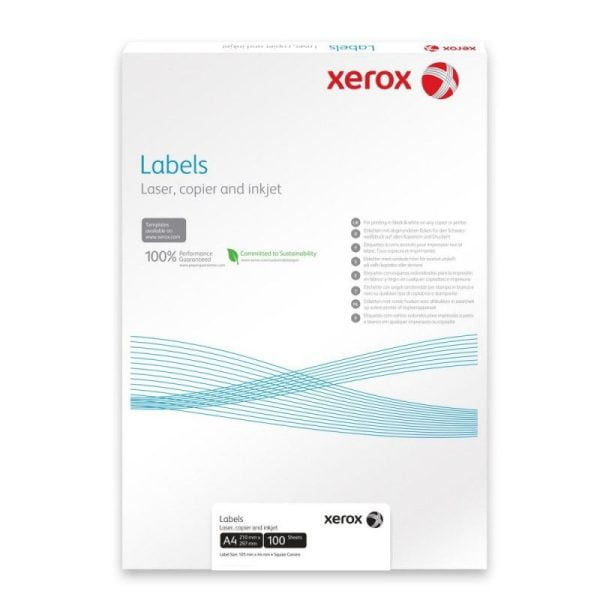 ETICHETE 10/A4 105*58MM COLTURI DREPTE 100/TOP XEROX – poza 1