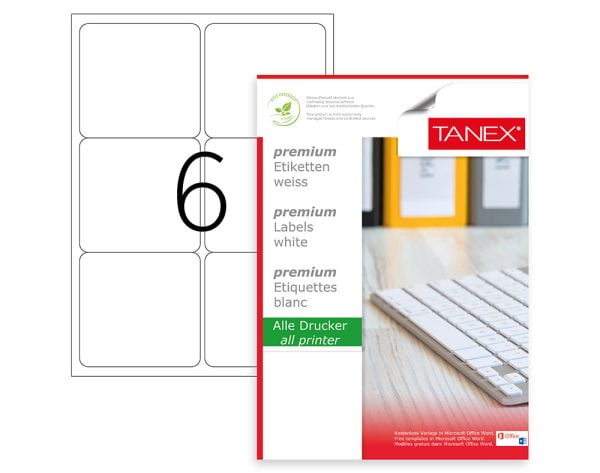 ETICHETE 6/A4 99.1*93.1MM COLTURI ROTUNDE 100/TOP TANEX – poza 1