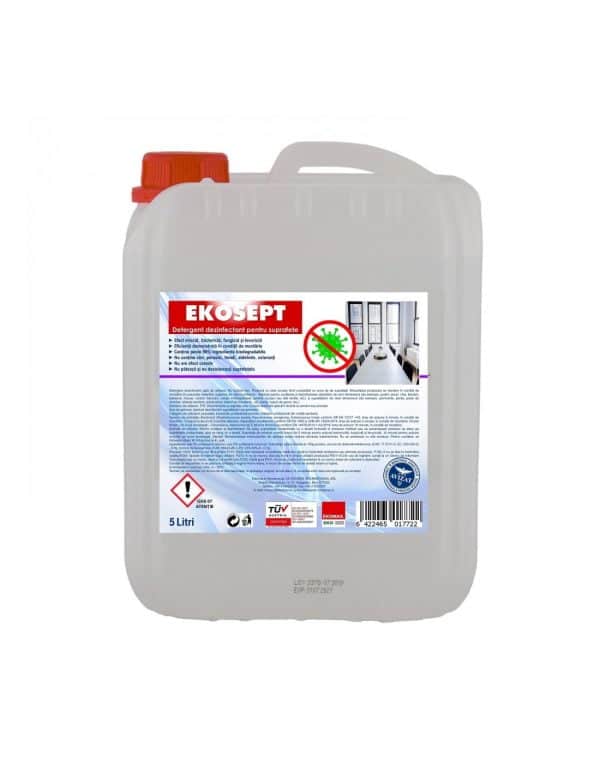 EkoSept Detergent dezinfectant pentru suprafete canistra 5 litri – poza 1