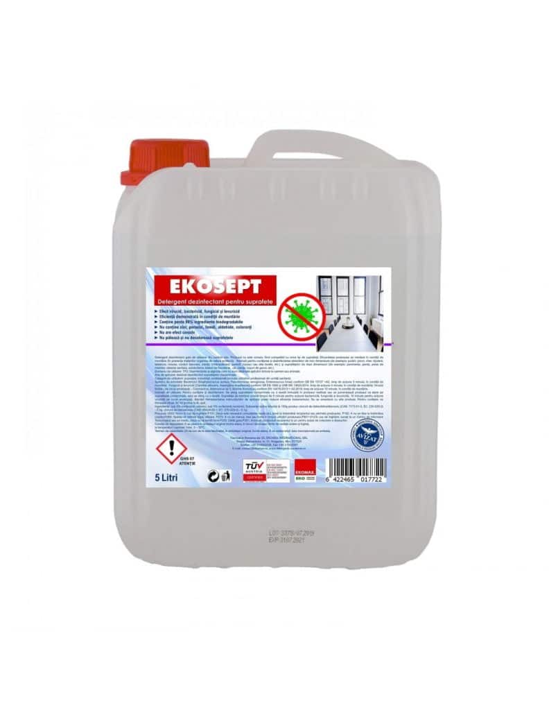 EkoSept Detergent dezinfectant pentru suprafete canistra 5 litri – poza 1